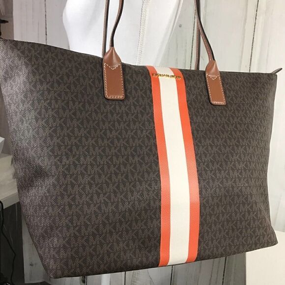 Michael Kors Travel Tangerine Tote NWT - Picture 7 of 9